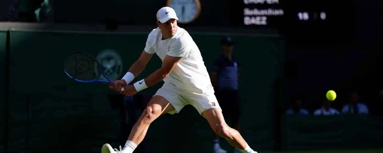 Draper Advances at Wimbledon After Injured Baez Forced to Retire